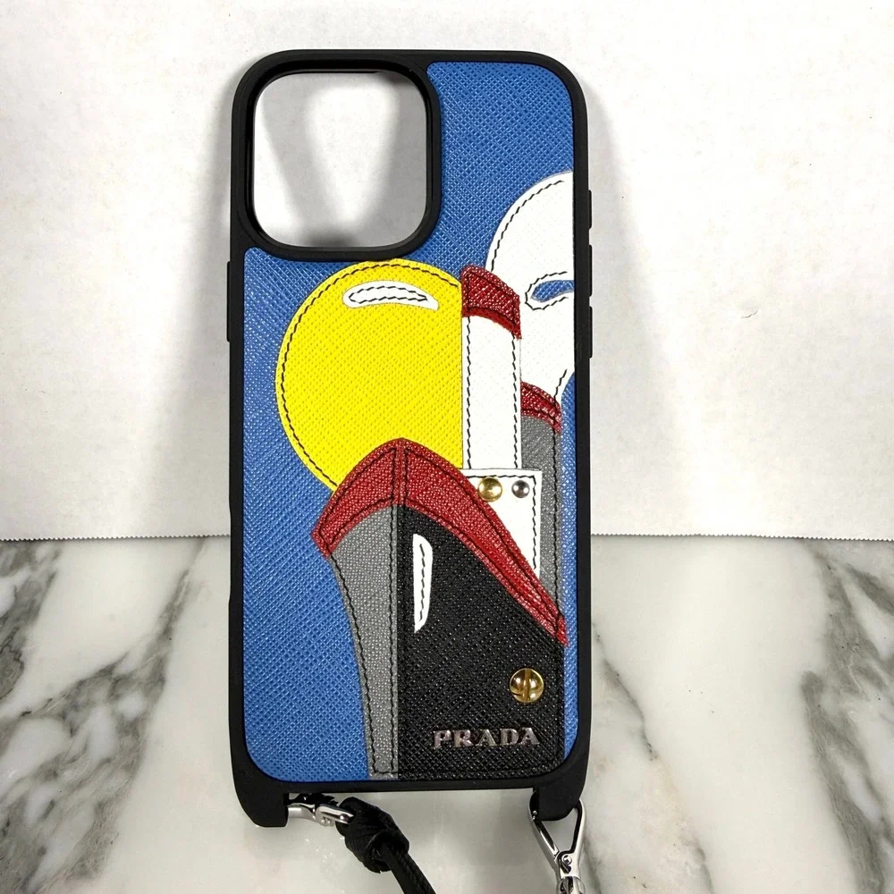 Men's iPhone 16 Pro Max Steamboat Saffiano Leather Phone Case 1ZH211